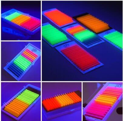 Lông mi UV neon